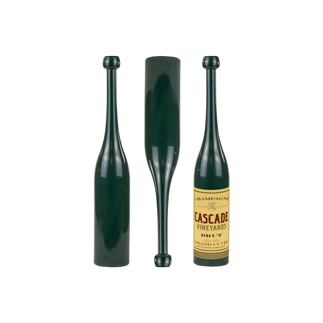 Green ND bottle clubs shown in several views